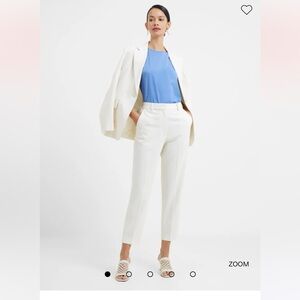 FRENCH CONNECTION • NWT Whisper Tapered Trousers in “Summer White” size 2